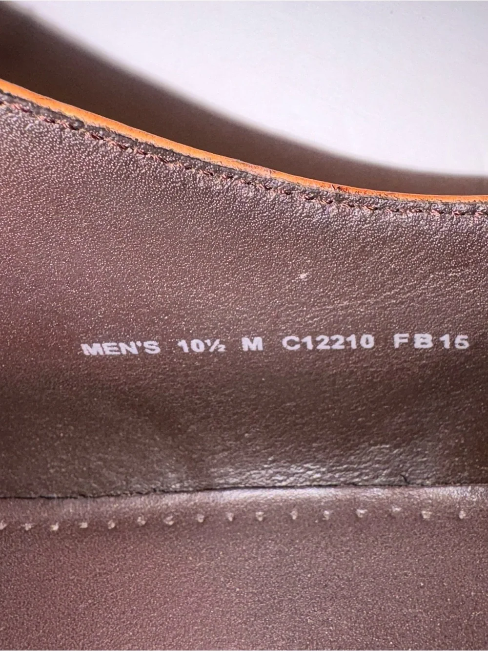 Cole Haan Men's Tan Leather Wingtip Dress Shoes
